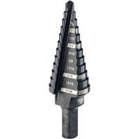 Foret &eacute;tag&eacute; no 4, 3/16" - 7/8", Incr&eacute;ments de 1/16", Acier rapide Southpoint Industrial Supply