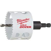 Scie-cloche Hole Dozer avec arbre, 2-1/2", Profondeur de la coupe 1-5/8", Bim&eacute;tal Southpoint Industrial Supply