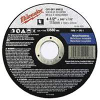 Meules &agrave; tronçonner &agrave; centre abaiss&eacute;, 5" x 0,045", Arbre de 7/8", Type 27, Oxyde d'aluminium, 13580 Tr/min Southpoint Industrial Supply