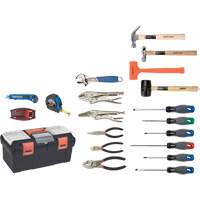 Essential Tool Set with Plastic Tool Box, 28 Pieces TYP013 | Southpoint Industrial Supply