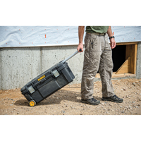 Tool Box on Wheels, 12-1/2" W x 28-1/2" D x 12" H, Black Southpoint Industrial Supply