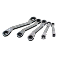 Jeu de cl&eacute;s &agrave; cliquet d&eacute;cal&eacute;e, Cl&eacute; polygonale, 5 morceaux, M&eacute;trique Southpoint Industrial Supply