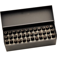 Jeu de lettres et num&eacute;ros pour estampage &agrave; la main, 36 morceaux Southpoint Industrial Supply