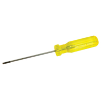 Electrician's Slotted Screwdriver, 1/8" Tip, Round, 7-1/4" L, Plastic Handle Southpoint Industrial Supply