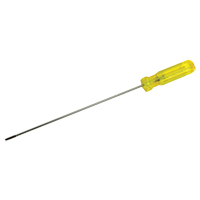 Electrician's Slotted Screwdriver, 1/8" Tip, Round, 11-1/2" L, Plastic Handle Southpoint Industrial Supply