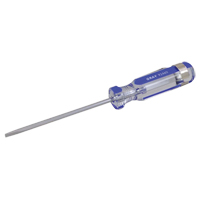 Slotted Screwdriver, 1/8" Tip, Round, 5-1/2" L, Plastic Handle Southpoint Industrial Supply