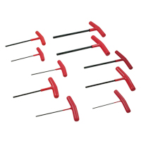 T-handle Hex Key Set, 10 Pcs., Imperial Southpoint Industrial Supply