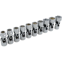 Universal Joint Socket Set, 10 Pcs, 3/8" Drive Size Southpoint Industrial Supply