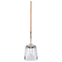 Scoop Shovel, Wood, Aluminum Blade, Straight Handle, 45-3/4" Length TYX063 | Southpoint Industrial Supply