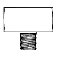 Male Branch Tee, Brass, 1/8" Southpoint Industrial Supply