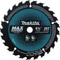 Max-Efficiency Circular Saw Blade, 6-1/2", 25 Teeth, Laminate/Wood Use Southpoint Industrial Supply