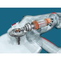 High Performance Large Angle Grinder, 9", 120 V, 15 A, 6500 RPM Southpoint Industrial Supply