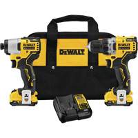 Trousse de perceuse et de tournevis &agrave; percussion &agrave; moteur sans balai Xtreme, Lithium-ion, 12 V Southpoint Industrial Supply