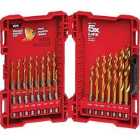 Shockwave Impact Duty Drill Bit Set, 23 Pieces, Titanium Southpoint Industrial Supply