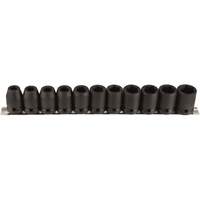 Socket Set, 11 Pcs, Impact, 1/2" Drive Size Southpoint Industrial Supply