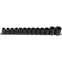 Socket Set, 13 Pcs, Impact, 1/2" Drive Size Southpoint Industrial Supply