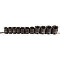 Socket Set, 11 Pcs, Impact, 1/2" Drive Size Southpoint Industrial Supply
