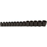 Socket Set, 14 Pcs, Impact, 1/2" Drive Size Southpoint Industrial Supply