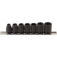 Magnetic Socket Set, 7 Pcs, Impact, 3/8" Drive Size Southpoint Industrial Supply