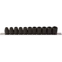 Socket Set, 11 Pcs, Impact, 1/2" Drive Size Southpoint Industrial Supply