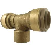Quickline Air Piping Tee Connect, Brass, 1/2" Southpoint Industrial Supply