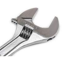 Adjustable Wrench - Bagged, 8" L, 1-1/8"/29 mm Max Width, Chrome Southpoint Industrial Supply