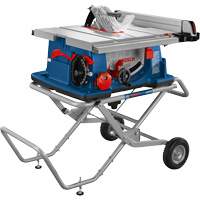 Worksite Table Saw with Gravity-Rise Wheeled Stand, 120 V, 15 A, 3650 RPM UAJ681 | Southpoint Industrial Supply