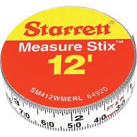 Ruban &agrave; mesurer Measure Stix, 1/2" x 12', Marques de goujon Imp&eacute;rial & m&eacute;trique Southpoint Industrial Supply