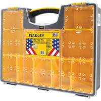 Deep Professional Organizer, 17-1/2" W x 4-1/2" D x 14" H, Black/Yellow UAK128 | Southpoint Industrial Supply