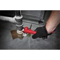 Cl&eacute; &agrave; tuyau, Cap des m&acirc;choires 1", Longueur 8", Fini Rev&ecirc;tement en poudre Southpoint Industrial Supply