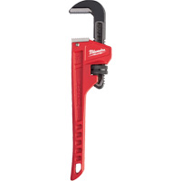 Cl&eacute; &agrave; tuyau, Cap des m&acirc;choires 1-1/2", Longueur 10", Fini Rev&ecirc;tement en poudre, Prise Ergonomique Southpoint Industrial Supply