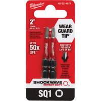 Embout de tournevis Shockwave Impact Duty, Carr&eacute;e, #1, Prise 1/4" Southpoint Industrial Supply