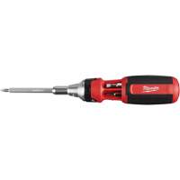9-in-1 Square Drive Ratcheting Multi-bit Driver, 9-1/10" L, Cushion Grip Handle Southpoint Industrial Supply
