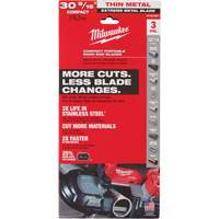 Lames-ruban pour coupes de m&eacute;taux extr&ecirc;mes, Acier rapide, 30-9/16" lo x 1/2" la x &eacute;paisseur 0,02", 12/14 dents par pouce Southpoint Industrial Supply