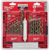 Red Helix Drill Bit Set, 29 Pieces, Cobalt Southpoint Industrial Supply