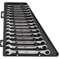 Ratcheting Wrench Set, Combination, 15 Pieces, Metric Southpoint Industrial Supply