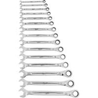 Ratcheting Wrench Set, Combination, 15 Pieces, Metric Southpoint Industrial Supply