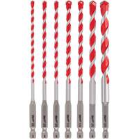 Shockwave Hammer Drill Bit Kit, 7 Pieces, Carbide Southpoint Industrial Supply