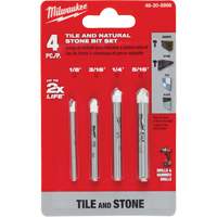 Natural Stone Bit Set, 4 Pieces, Carbide Southpoint Industrial Supply