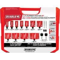 Plumber's Bi-Metal Hole Saw Set, 17 Pieces Southpoint Industrial Supply