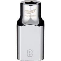 Metric Socket with Four Flat Sides, 8 mm, 1/2" Drive, 6 Points Southpoint Industrial Supply