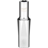 SAE Socket with Four Flat Sides, 3/8", 1/2" Drive, 6 Points, Deep Southpoint Industrial Supply