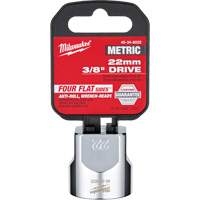 Metric Socket with Four Flat Sides, 22 mm, 3/8" Drive, 6 Points Southpoint Industrial Supply