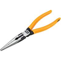 Pitbull Dipped Handle Long Nose Pliers, 8" L Southpoint Industrial Supply