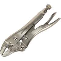 Locking Pliers with Wire Cutter, 5" Length, Curved Jaw Southpoint Industrial Supply