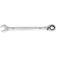 90-Tooth Reversible Ratcheting Wrench, 12 Point, 1/2", Chrome/Polished Finish Southpoint Industrial Supply