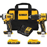Ensemble combin&eacute; Atomic &agrave; deux outils sans fil et sans balais, Lithium-ion, 20 V Southpoint Industrial Supply