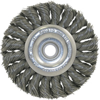 3K114 Unthreaded Knot Twisted Wire Wheel, 3-1/4" Dia., 0.014" Fill, 3/8"-1/2 Arbor Southpoint Industrial Supply