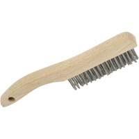 4SHSS Brosse &agrave; r&eacute;curer manuelle, Acier inoxydable, 4 x 16 rangs de fils, Longueur 10" Southpoint Industrial Supply