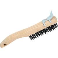 4SHWSC Hand Scratch Brushes, Carbon Steel, 4 x 16 Wire Rows, 10" Long Southpoint Industrial Supply